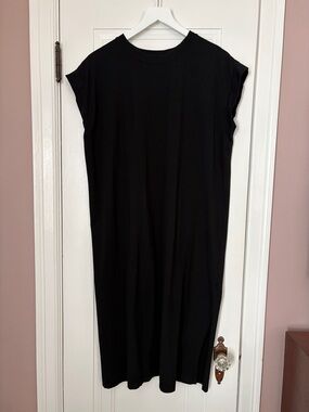 a new day Black Crewneck Tee